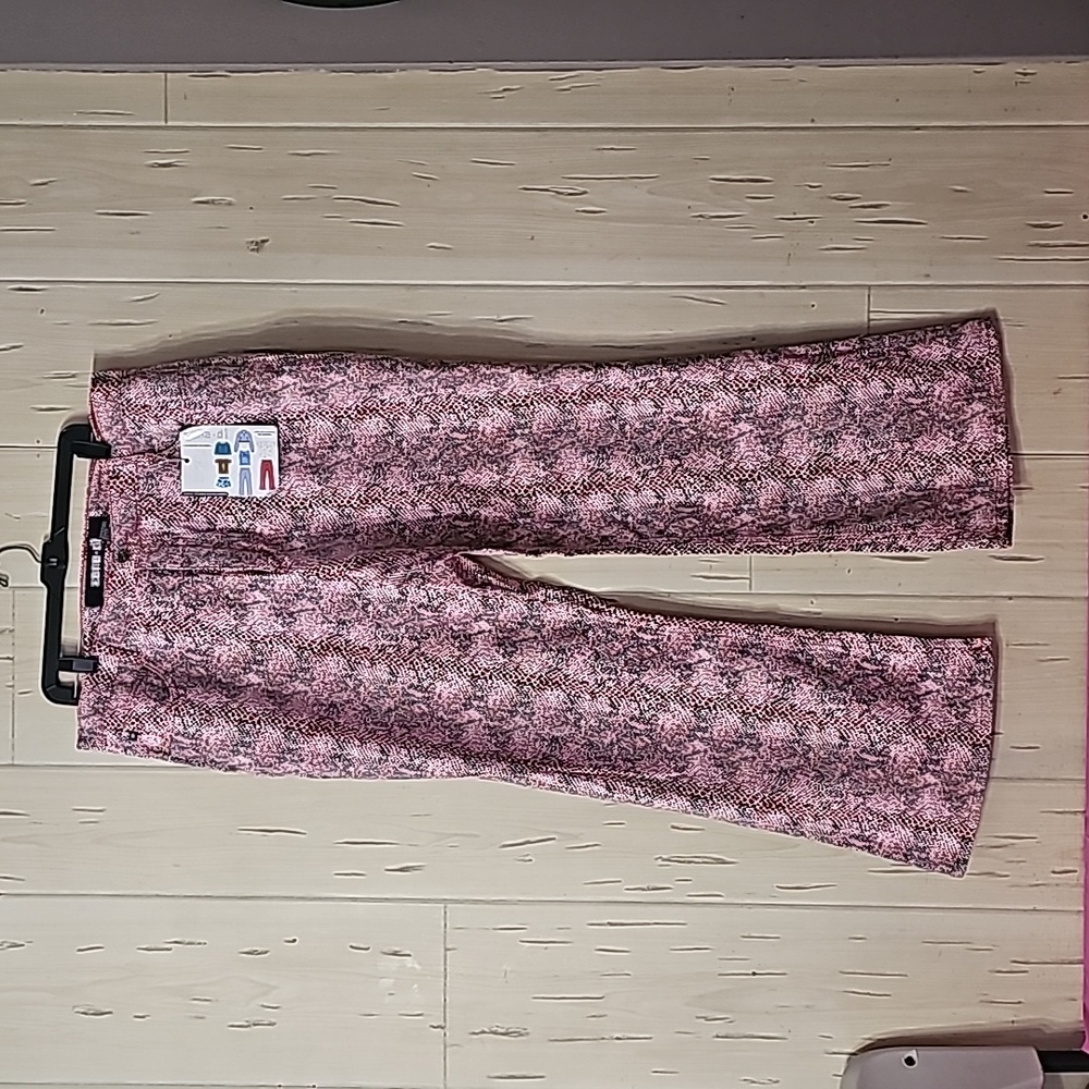 NWT pink leopard jeans
